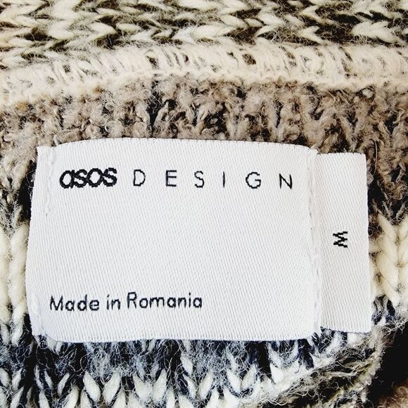 Asos Designs wool blend cardigan sweater medium - Picture 8 of 8